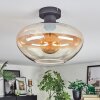 Mertola ceiling light Amber, clear, 1-light source