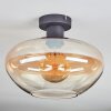 Mertola ceiling light Amber, clear, 1-light source