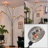 Nikkala floor lamp black, 5-light sources