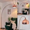 Baloca floor lamp, Arch lamps copper, black, 1-light source
