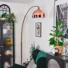 Baloca floor lamp, Arch lamps copper, black, 1-light source