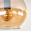 Koyoto ceiling light, globe light 45 cm Amber, 5-light sources
