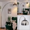 Baloca floor lamp, Arch lamps matt nickel, black, 1-light source
