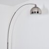 Baloca floor lamp, Arch lamps matt nickel, black, 1-light source