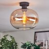 Apedo ceiling light Amber, clear, 1-light source