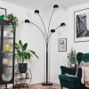 Nikkala floor lamp chrome, black, 5-light sources