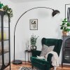 Baloca floor lamp, Arch lamps chrome, black, 1-light source