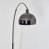Baloca floor lamp, Arch lamps chrome, black, 1-light source