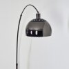 Baloca floor lamp, Arch lamps chrome, black, 1-light source
