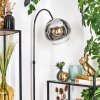 Koyoto floor lamp, Arch lamps chrome, black, 1-light source