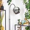 Koyoto floor lamp, Arch lamps chrome, black, 1-light source
