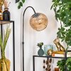 Koyoto floor lamp, Arch lamps chrome, black, 1-light source