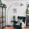 Baloca floor lamp, Arch lamps chrome, black, 1-light source