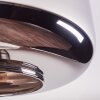 Boza ceiling light chrome, Smoke-coloured, 1-light source