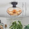 Mertola ceiling light Amber, 1-light source