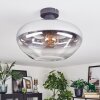 Mertola ceiling light clear, Smoke-coloured, 1-light source