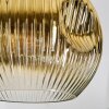 Ripoll hanging light, globe light, Cluster pendant lamp Amber, gold, clear, coppery, Smoke-coloured, 4-light sources