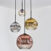 Ripoll hanging light, globe light, Cluster pendant lamp Amber, gold, clear, coppery, Smoke-coloured, 4-light sources