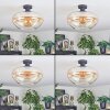 Mertola ceiling light Amber, clear, 1-light source