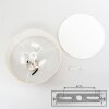 Foggia ceiling light matt nickel, 3-light sources