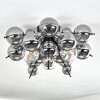 Milheiros ceiling light, globe light Smoke-coloured, 3-light sources