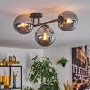 Gastor ceiling light, globe light Smoke-coloured, 3-light sources