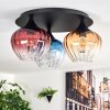 Cem ceiling light blue, yellow, clear, red, 3-light sources