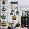 Koyoto hanging light, globe light, Cluster pendant lamp blue, gold, green, coppery, 5-light sources