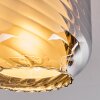 Fanhaes ceiling light chrome, Smoke-coloured, 3-light sources