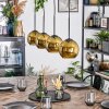 Koyoto hanging light, globe light, pendant light gold, 4-light sources