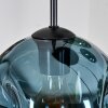 Ripoll hanging light, globe light, Cluster pendant lamp blue, green, coppery, 5-light sources