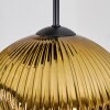 Ripoll hanging light, globe light, Cluster pendant lamp chrome, gold, clear, coppery, Smoke-coloured, 5-light sources
