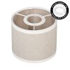 Lampshade made of fabric  Bassagoda spare part, Lampshade beige, white