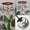 Chehalis ceiling light, globe light Smoke-coloured, 5-light sources