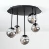 Chehalis ceiling light, globe light Smoke-coloured, 5-light sources