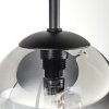 Chehalis ceiling light, globe light clear, Smoke-coloured, 5-light sources
