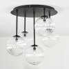 Chehalis ceiling light, globe light clear, 5-light sources