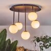 Chehalis ceiling light, globe light white, 5-light sources