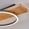 Pompu ceiling light LED Light wood, black, 1-light source