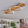 Pompu ceiling light LED Light wood, black, 1-light source
