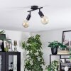 Geira ceiling light black, 2-light sources