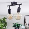 Geira ceiling light black, 2-light sources
