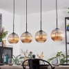 Koyoto hanging light, globe light, pendant light Amber, 4-light sources
