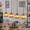 Koyoto hanging light, globe light, pendant light Amber, 4-light sources