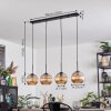 Koyoto hanging light, globe light, pendant light Amber, 4-light sources