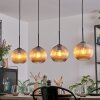 Koyoto hanging light, globe light, pendant light Amber, 4-light sources
