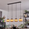 Koyoto hanging light, globe light, pendant light Amber, 4-light sources
