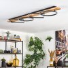 Pompu ceiling light LED Light wood, black, 1-light source
