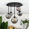Chehalis ceiling light, globe light Smoke-coloured, 5-light sources