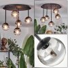 Chehalis ceiling light, globe light clear, Smoke-coloured, 5-light sources